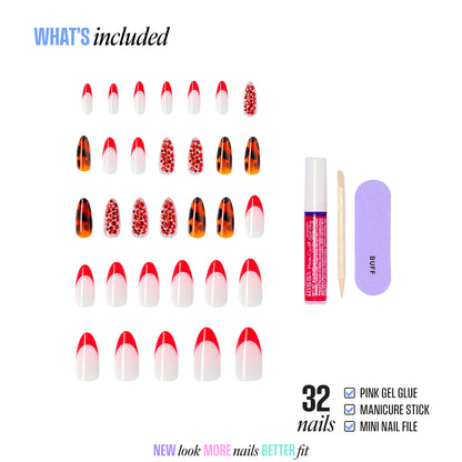 KISS LUXE Press On Glue Nails - Tidal Quest