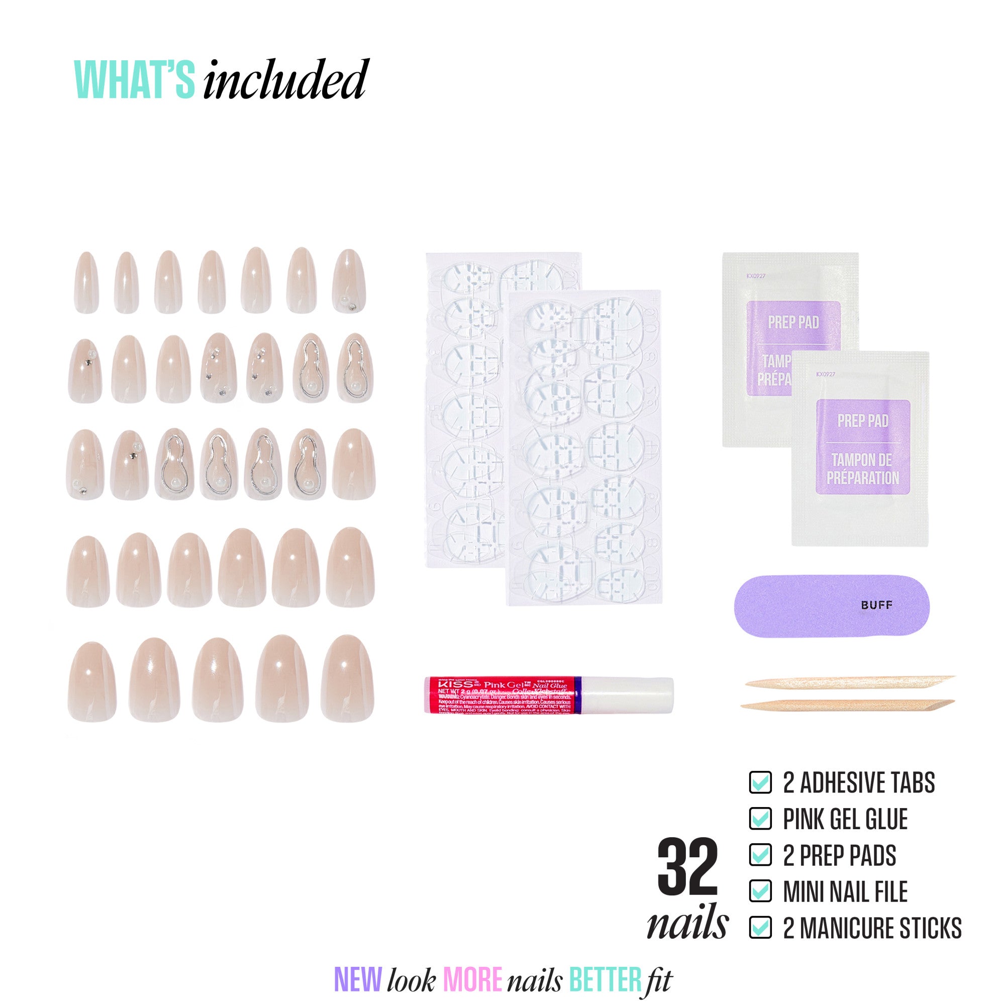 KISS ICON Press On Glue Nails - Terrific