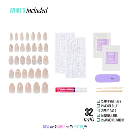 KISS ICON Press On Glue Nails - Terrific