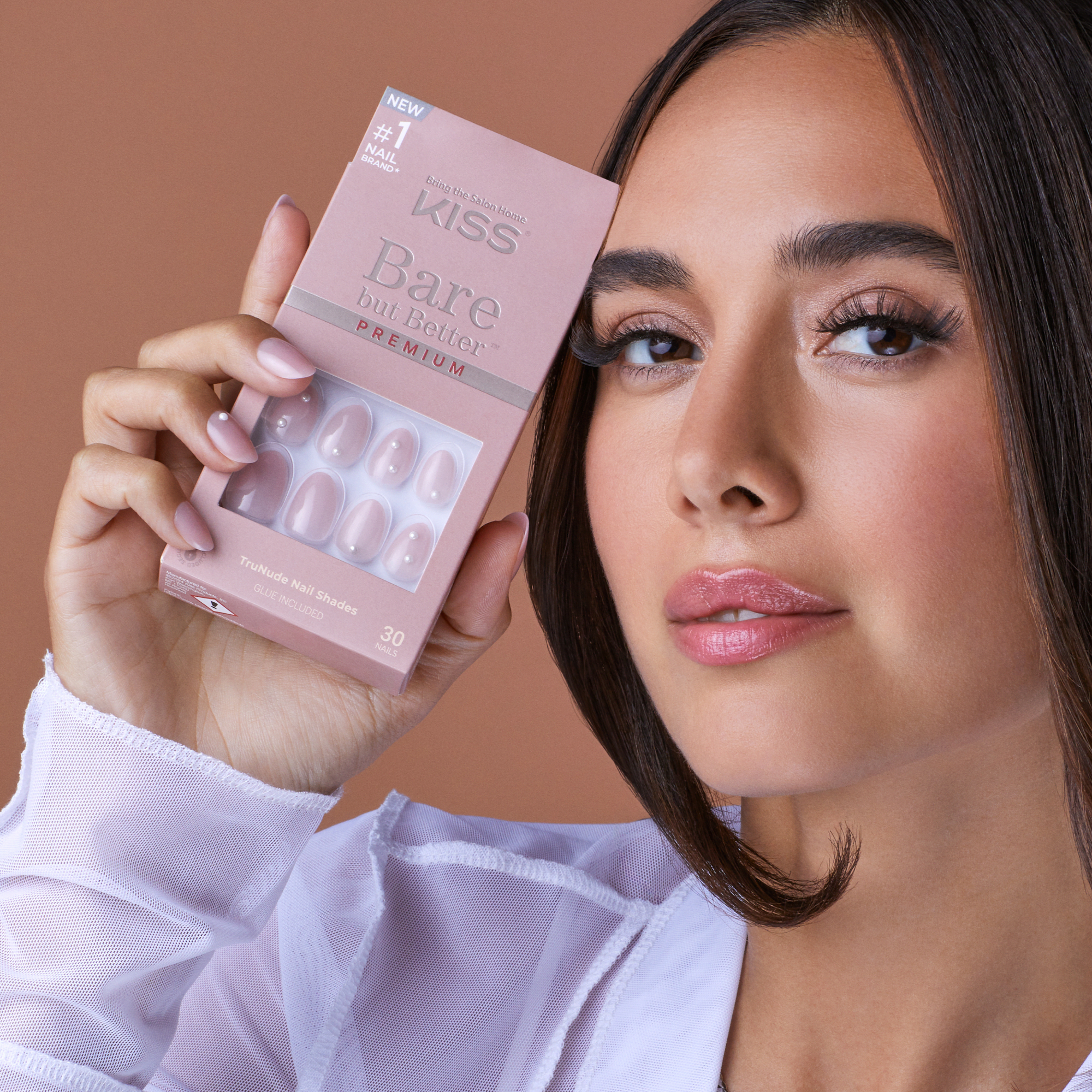 KISS Bare but Better Premium Press On Glue Nails - Slay