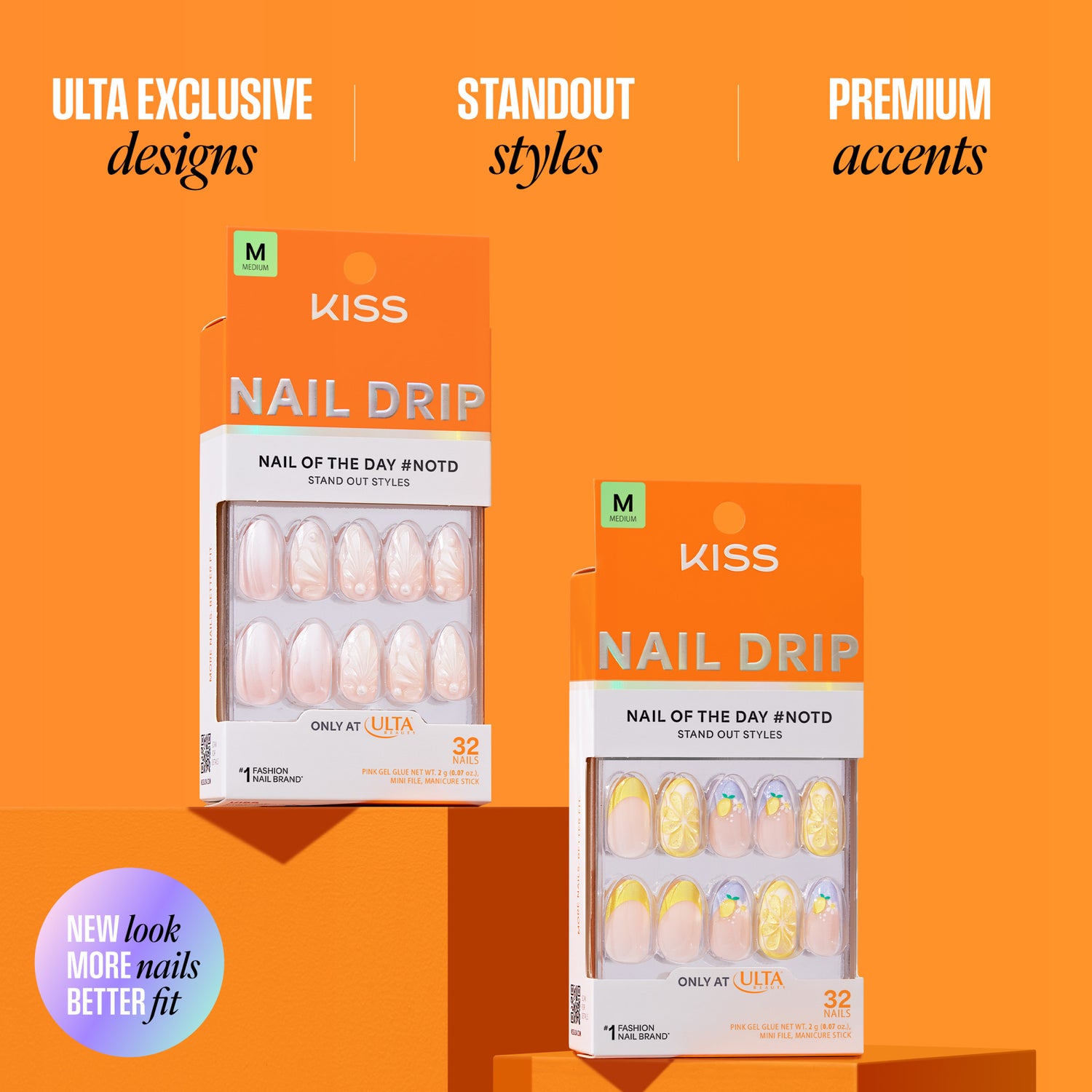 KISS NAIL DRIP Press On Glue Nails - Eternal Drift