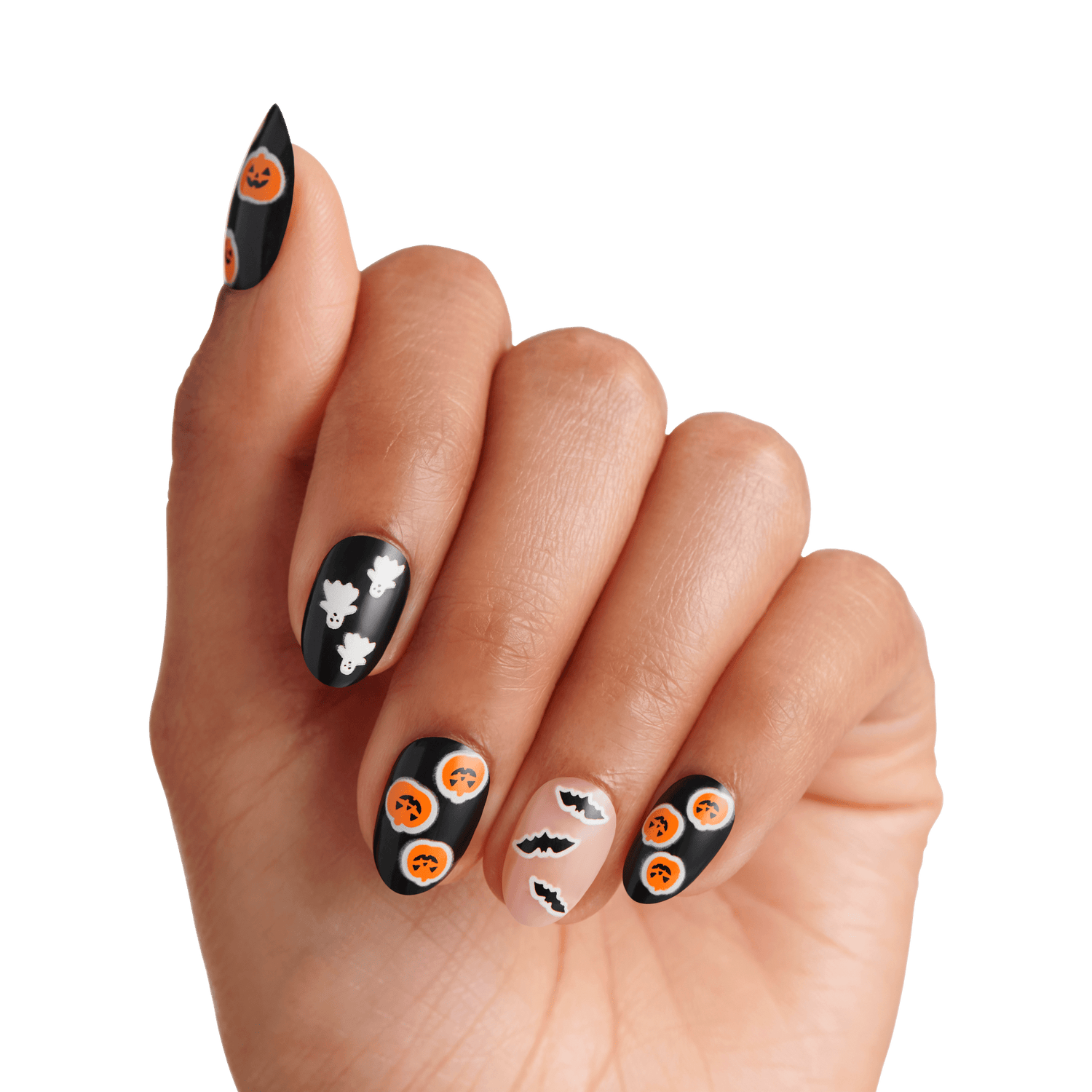 KISS Salon Design Halloween Press On Glue Nails - Thriller Tonight