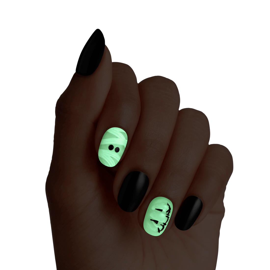 KISS Voguish Fantasy Halloween Press On Glue Nails - Creepy Flavors