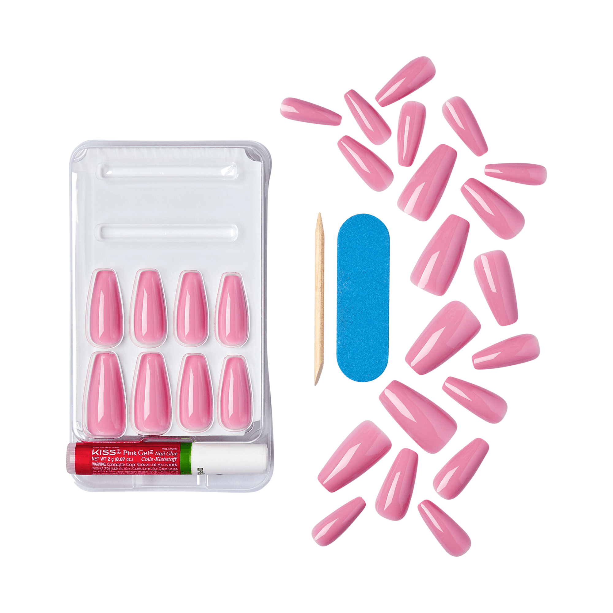 KISS Gel Fantasy Press On Glue Nails - Countless Times