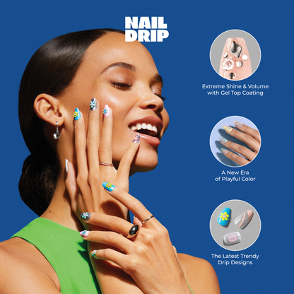 KISS Nail Drip Press On Glue Nails - We Drippin