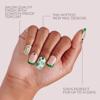KISS Salon Design Press On Glue Nails - All 4 Me