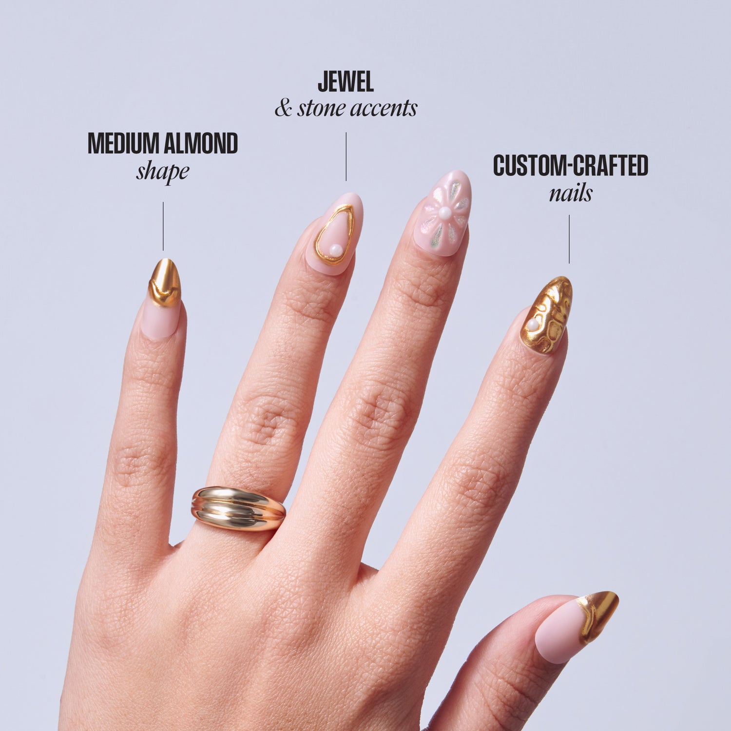 KISS LUXE Press On Glue Nails - Blossom Tide