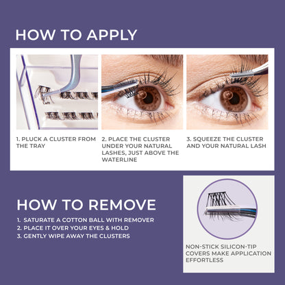 Demi Bold | 24 Clusters imPRESS Falsies Long LastingWith Applicator 5mm-14mm No Glue Needed - Image 9