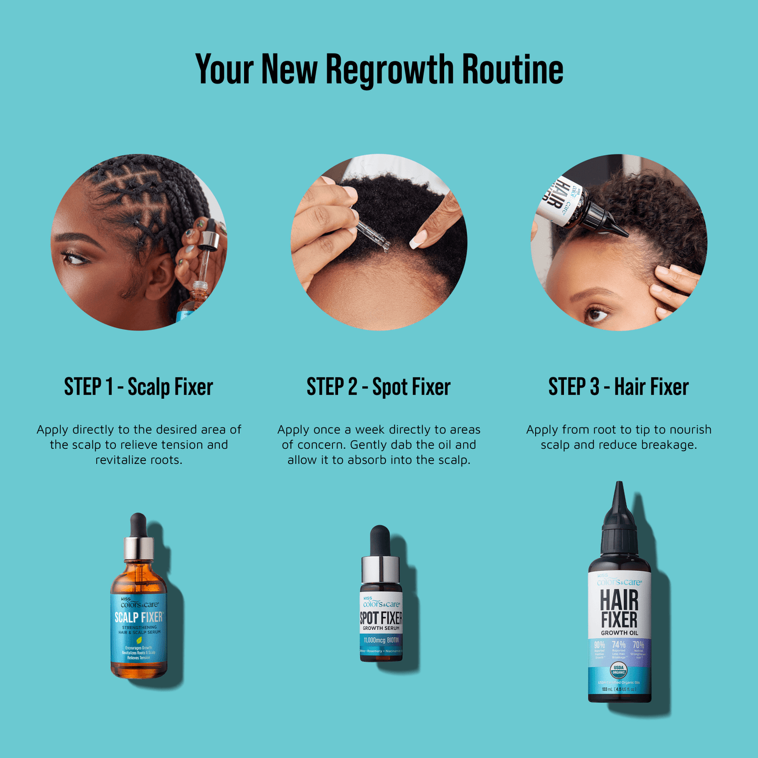Healthy Hair Fixation Trio | Hair Fixer Growth Oil
