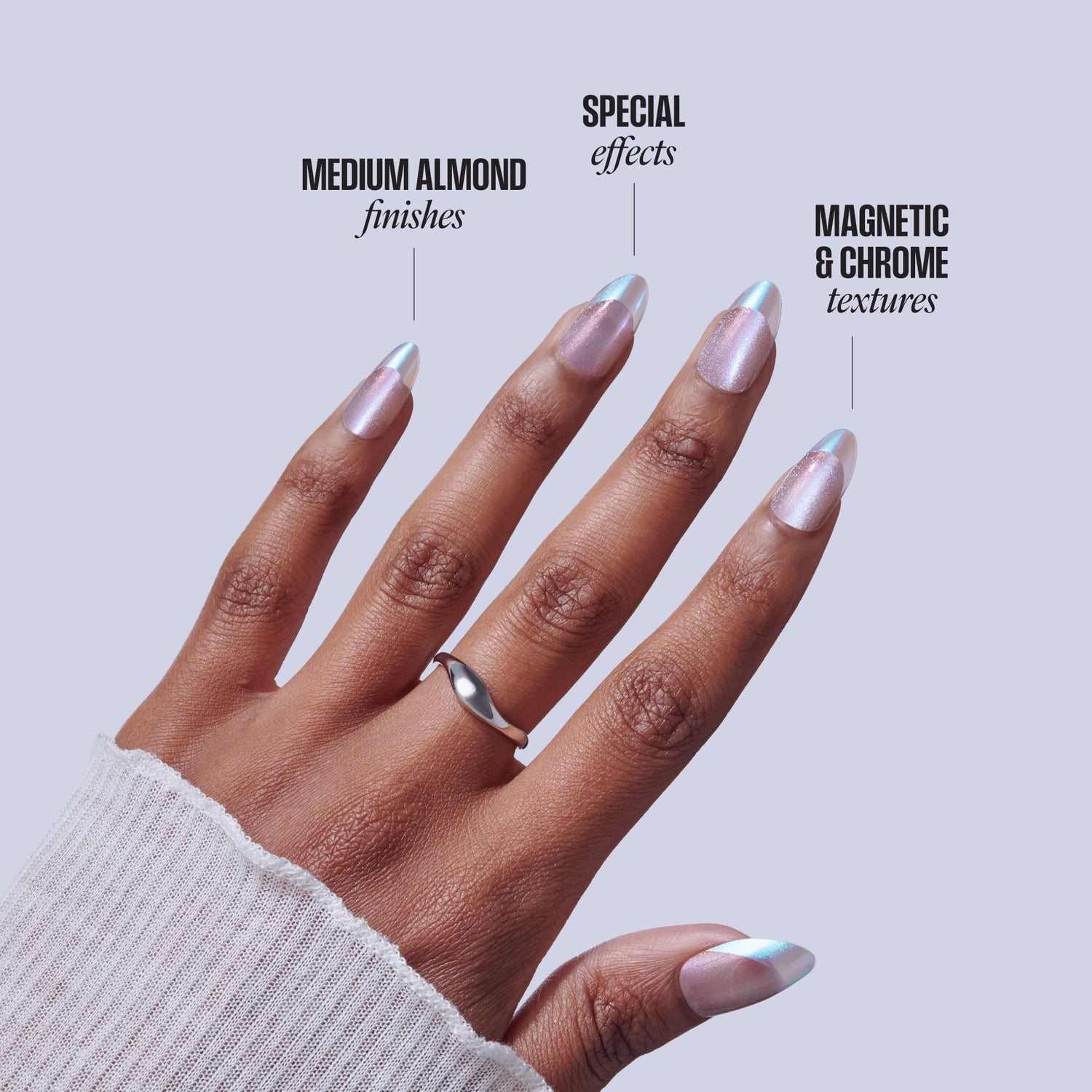 KISS GLAM Embellished Press On Glue Nails - Fairy Tale