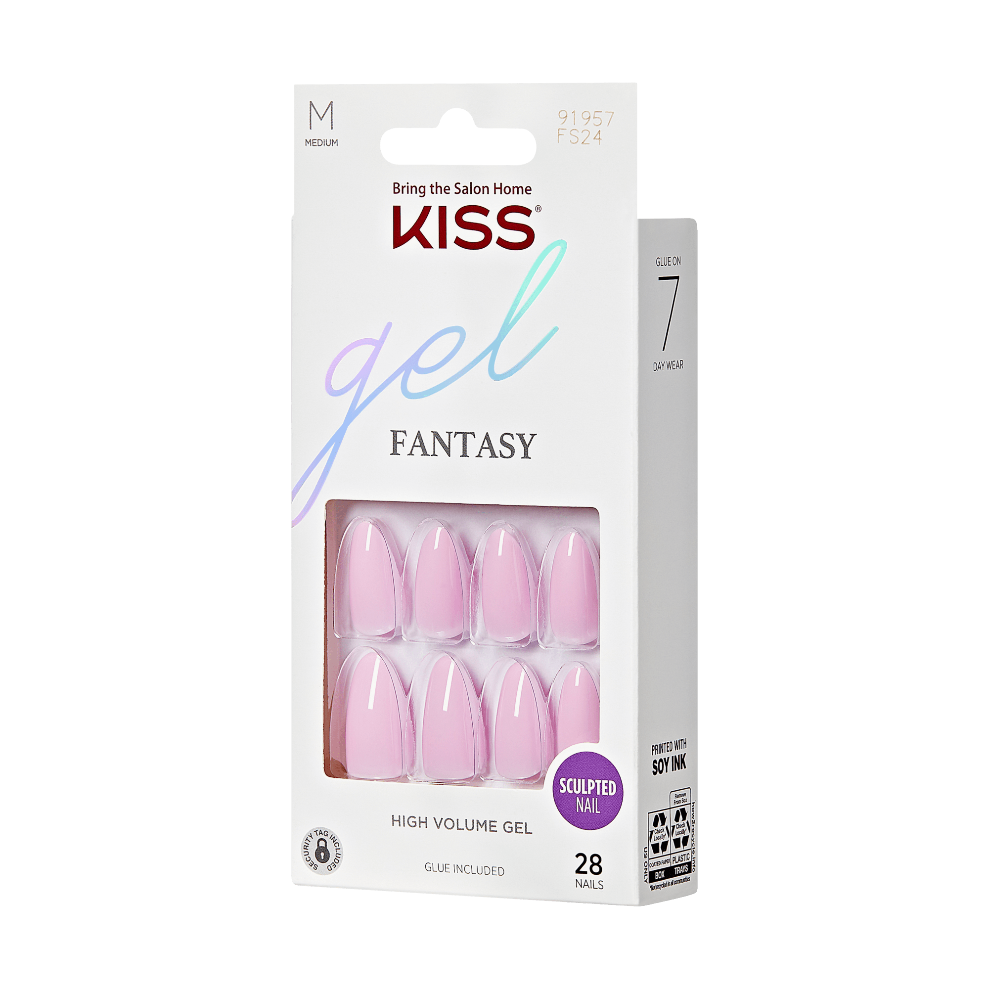 KISS Gel Fantasy Press On Glue Nails - No Regrets