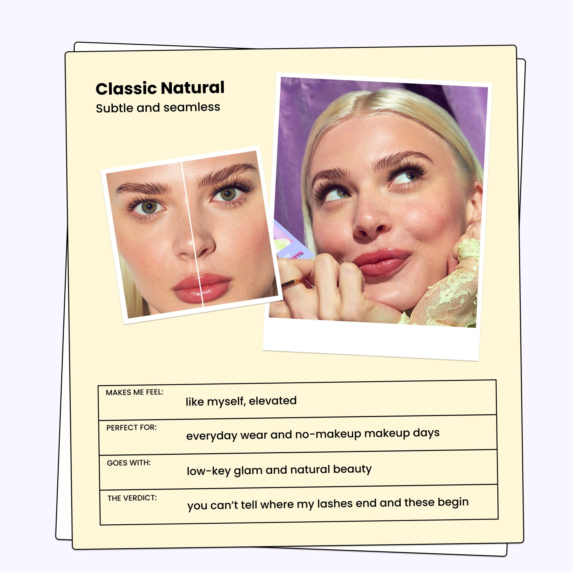 imPRESS Falsies Pre-Glued Strip Lashes Kit - Classic Natural