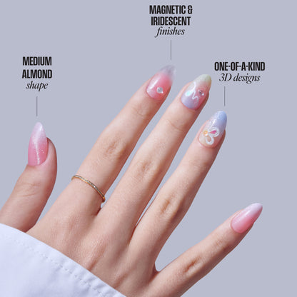 KISS NAIL DRIP Press On Glue Nails - Merry Sky