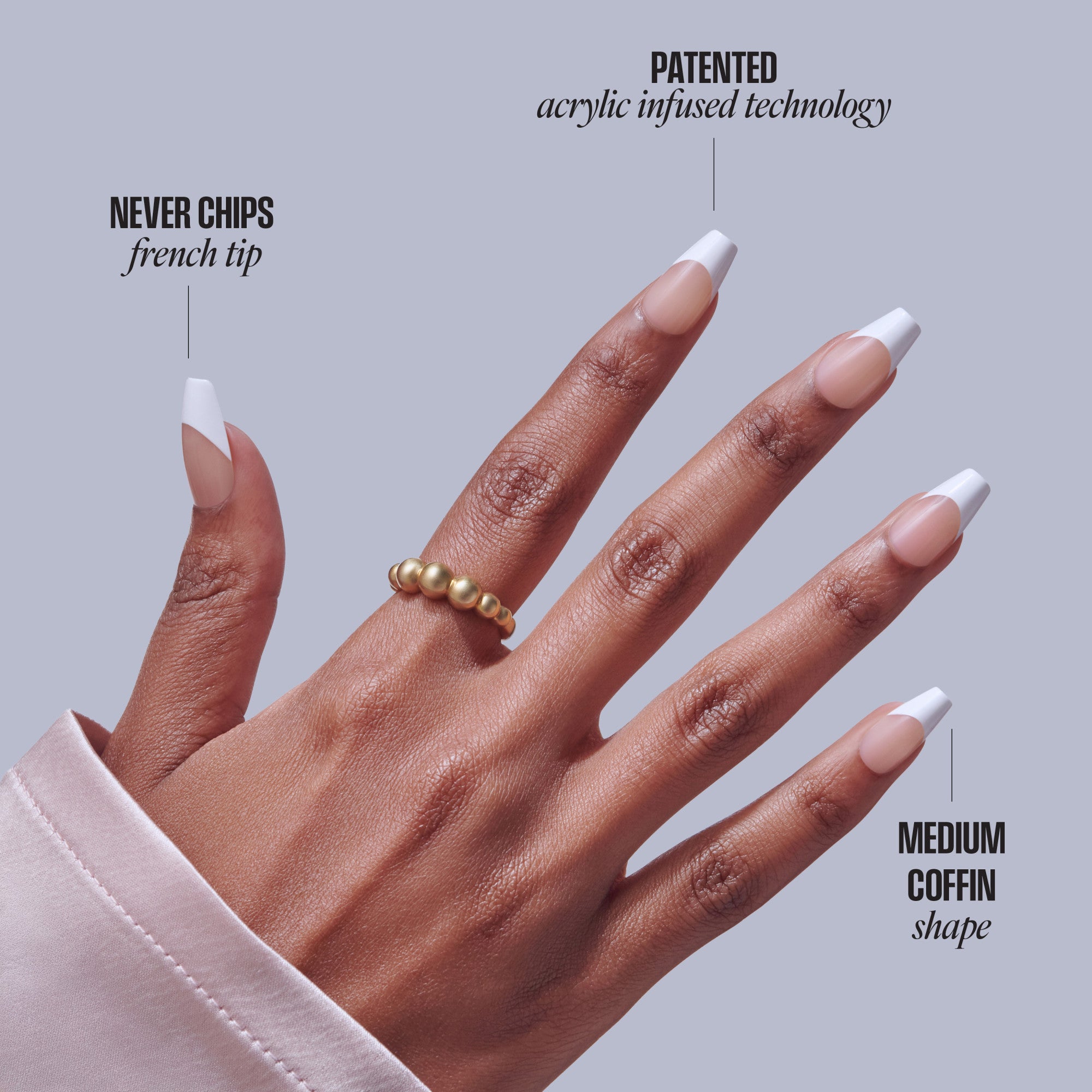 KISS CORE French Press On Glue Nails – Reunion