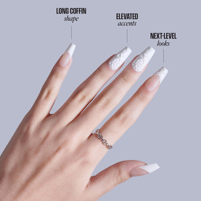 KISS GLAM 3D &amp; Jewel Press On Glue Nails  - Breath of Harmony