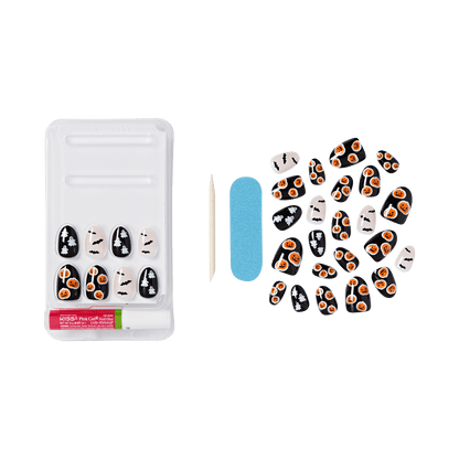KISS Salon Design Halloween Press On Glue Nails - Thriller Tonight